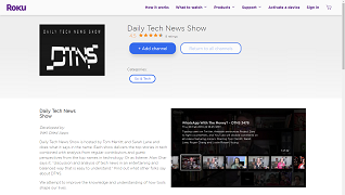 DTNS for Roku Channel Screenshot - Roku Channel Store Listing