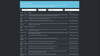Sort SMS screenshot — message list with filters